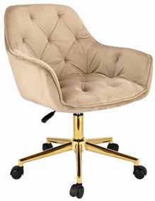 Irodai forgószék LARGO - bézs/arany