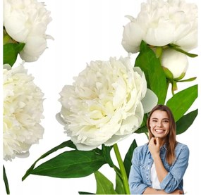 Bazsarózsa Nagy Mesterséges Virágok Természetes Sűrű Peónia Mint Élő