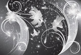 Fotótapéta Liliomok spirálok virágok elegancia modernség 300x210 +ragasztó