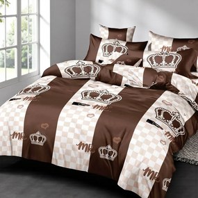 Ágynemű CROWN BROWN 7 részes 140X200 cm