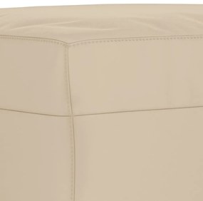 vidaXL 4 részes krémszínű mikroszálas szövet ülőgarnitúra párnával