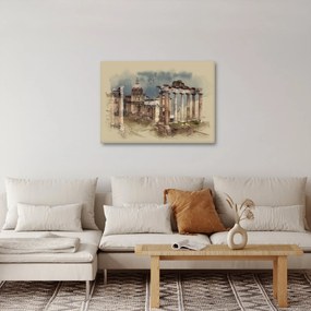 Kép - Forum Romanum, Róma, Olaszország (70x50 cm)