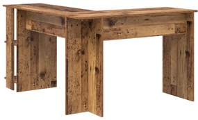 Barna Sarokasztal Régi fa MDF Közepes Barna Sarokasztal