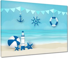 Vászonkép 80x60 Gyerek tengerész motívum
