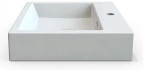 Sapho - Ráépíthető mosdó ORINOKO 50x42 cm márvány/fehér