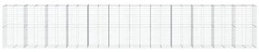 horganyzott vas gabion kosár fedéllel 1200 x 100 x 200 cm