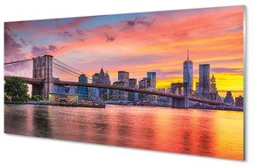 Üvegképek Bridge sunrise 100x50 cm