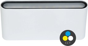 Ecolite Smd homlokzati lámpatest 2x6W 800lm Cct IP65 fehér ZFP12-BI