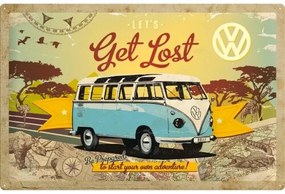 Fém tábla Volkswagen VW - Let‘s Get Lost (60x40), (60 x 40 cm)