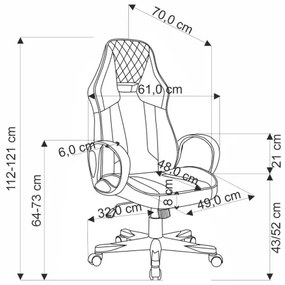 SENTI piros irodaszék