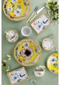 50 darabos színes/porcelán étkészlet