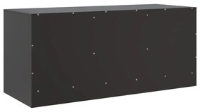 fekete acél TV-szekrény 99 x 39 x 44 cm