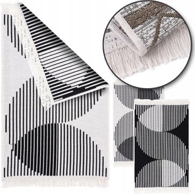 Kilim Boho Szőnyeg Járda Kétoldalas Szőnyeg Puha Szőtt Mintás 80x150 cm