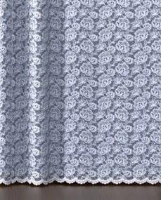 Mg Függöny jacquard 586/4 Fehér 300x270 pol szalaggal