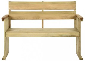 impregnált fenyőfa kerti pad 121 cm