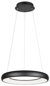 Matt fekete LED dimmelhető függőlámpa fém búrával ø 62 cm Cardona – Trio