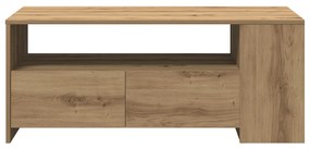 Dohányzóasztal - Kézműves tölgy - 102x55x43.5 cm - Mérnök fatömbből készült