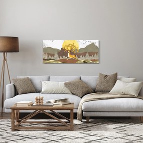 Egy szarvas képe (120x50 cm)