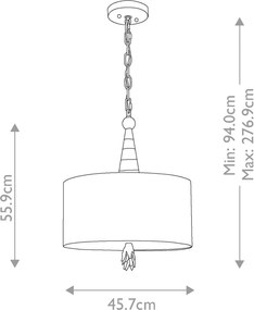 Flambeau FLAMBEAU FB-FLAMBEAU-P Függőlámpa 1x60W/E27