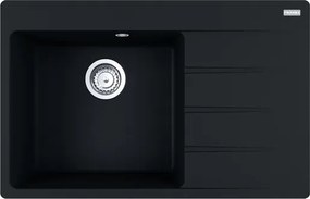 Mosogató Franke Centro CNG 611-78 TL/2 Onyx, balra