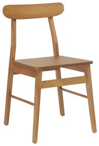Étkezőszék 2 pcs Természetes Tömör fa