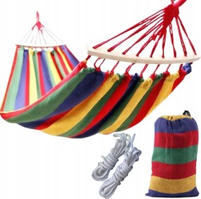 Függőágy 2 Személyes XXL Kerti Napozóágy Erős Hintaágy Állvánnyal 270x150 WZ5