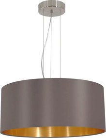 EGLO 31608 MASERLO Ernyős Függesztett Lámpa Cappucino, Nikkel, Arany E27 IP20