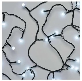 LED kültéri karácsonyi fényfüzér 80 LED / 8 funkció 13 m hideg fehér IP44