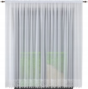 Függöny sima csipkével 230x400 hosszú függöny a nappaliba gipiurával hosszú