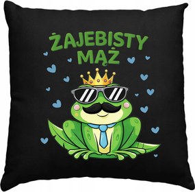 Békás Férj párna Ajándék Férjnek Apának Fekete