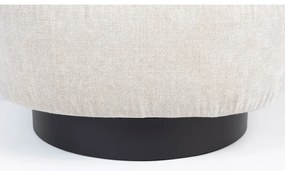 Krémszínű bársony fotel Eden – Zuiver