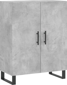 vidaXL betonszürke szerelt fa tálalószekrény 69,5 x 34 x 90 cm