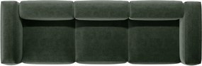 Zöld kanapé 364 cm Bergamo – Cosmopolitan Design