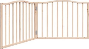 vidaXL nyárfa 2 paneles összecsukható kutyakapu 160 cm