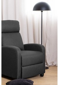 Antracitszürke relaxációs fotel Siom – Actona