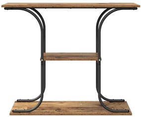 Konzolasztal polcokkal Régi fa 101 x 35 x 80.5 cm Faanyag