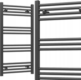 Fürdőszobai Radiátor Létra 500x1000 385W 14-BORDÁS Fekete Slim 50x100cm