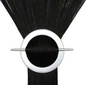 Függöny Spagetti Spagetti Függöny 100x180 fekete