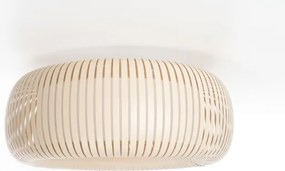 Mennyezeti lámpa STRIPES 2xE27/40W/230V átm. 55 cm krémszínű/fehér