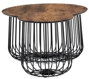 Dohányzóasztal 60×60 cm, MDF, Vad Tölgy. AF-3007 OLW