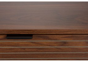 Barna komód diófa dekorral 110x74x40 cm Stripes – White Label