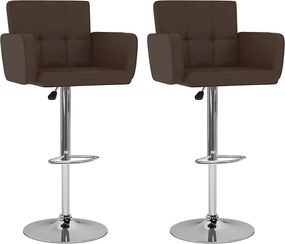 vidaXL 2 db barna műbőr bárszék