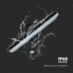 LED napelemes fali lámpa szenzorral LED/15W/3,2V 4000K/6000K IP65 fekete