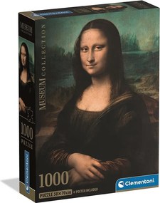 Művészet Mona Lisa 1000 db-os Compact puzzle Clementoni