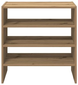 2 db kézműves tölgy cipőtartó állvány halmozható 60x30x30,5 cm