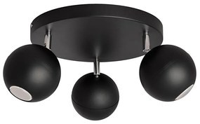 LED Spotlámpa MIDWAY 3xGU10/4,8W/230V fekete