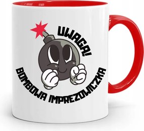 Bulizóknak Party Bögre Piros, fényképes nyomattal