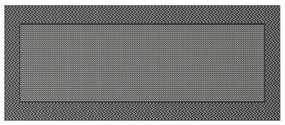 Kültéri Szőnyeg ARAKIL&quot; Fekete és Szürke 250x600 cm PP&quot;
