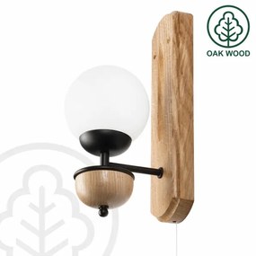 Brilagi - LED Fali lámpa COTTAGE 1xG9/40W/230V tölgy/fehér