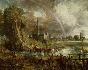 Reprodukció Salisbury Cathedral From the Meadows, 1831, John Constable